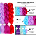 100 г 24 дюйма оптовая продажа Jumbo Braid Синтетические плетеные волосы